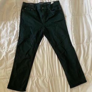 NWT Banana Republic Dark Green  Travelers Pants 36" x 30" Slim Fit